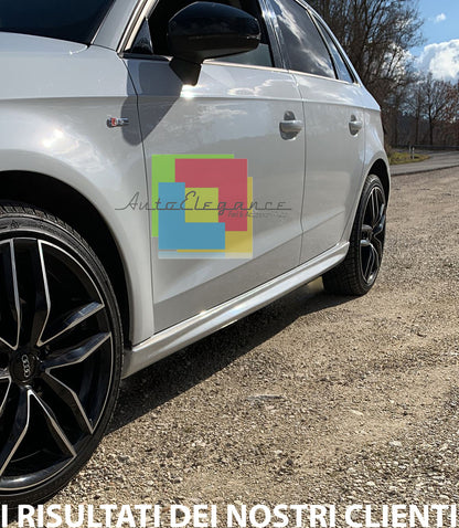 SIDE SKIRTS FOR A3 8V SPORTBACK 12-19 UNDER DOOR SPOILER ABS 0082