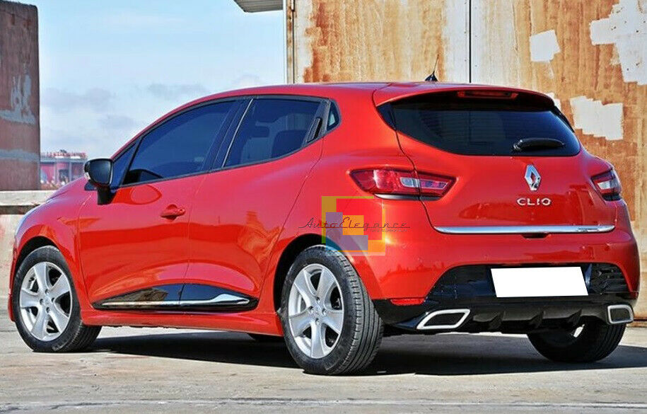 RENAULT CLIO IV 2012+ DIFFUSORE SOTTO PARAURTI DIFFUSORE TERMINALI CROMATI ABS -