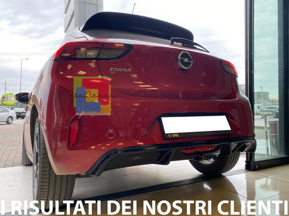 OPEL CORSA F FROM 2019+ SPORT ABS REAR DIFFUSER UNDER BUMPER