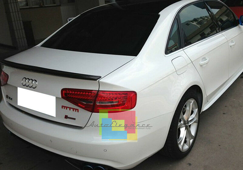 AUDI A4 B8 8K BERLINA 2008-2014 SPOILER POSTERIORE SUL COFANO IN ABS - AUTOELEGANCERICAMBI