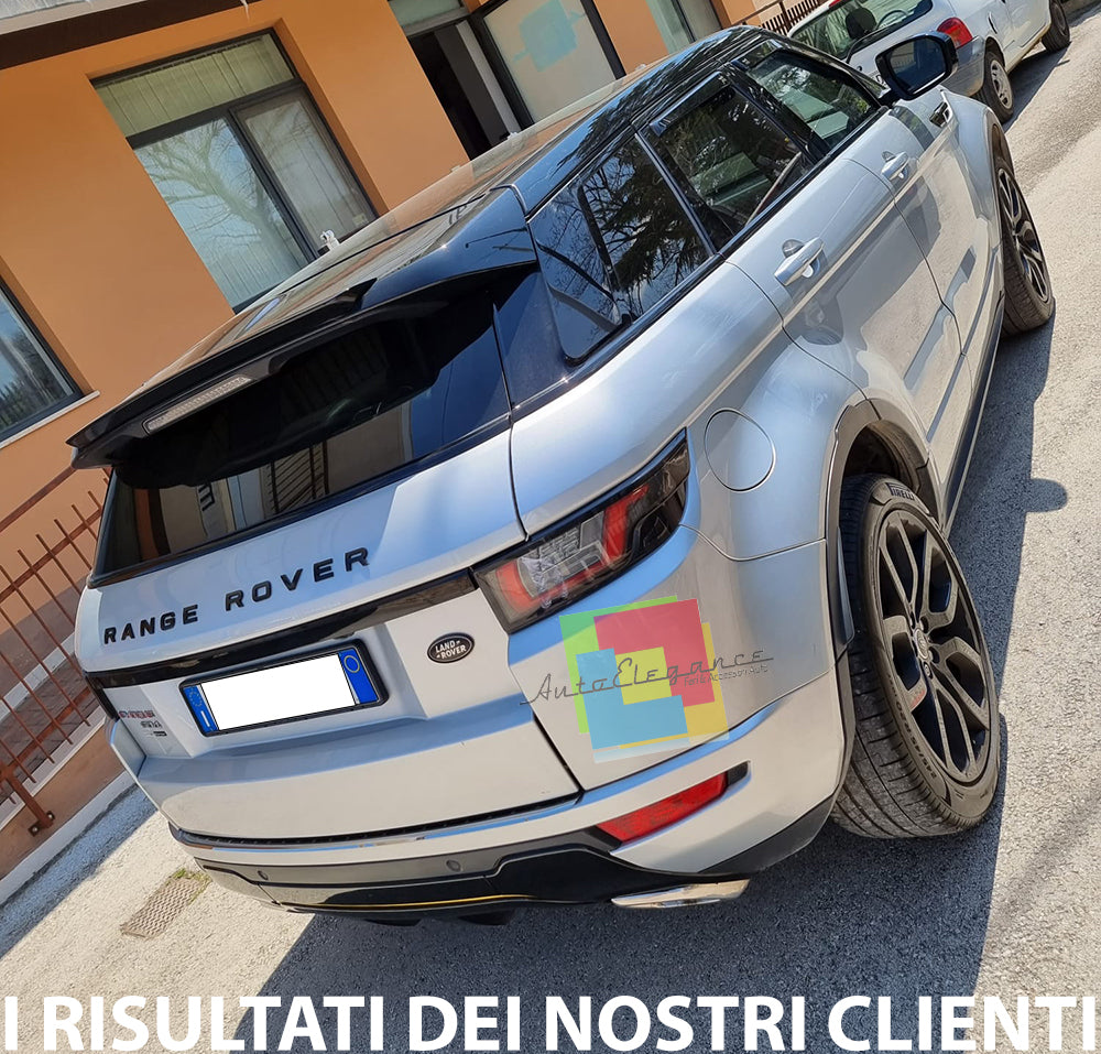 SPOILER POSTERIORE RANGE ROVER EVOQUE 2011-2015TETTO NERO LUCIDO LOOK SPORT