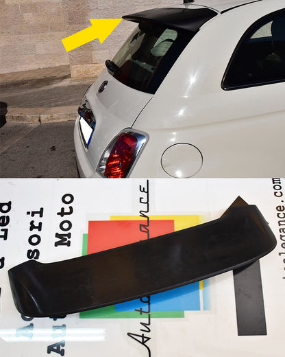 SPOILER POSTERIORE SUL TETTO FIAT 500 2007+ LOOK SPORTIVO