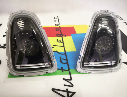 FARI POSTERIORI LED PER MINI COOPER R56 R57 2006-2010 LOOK TUNING FANALI NERI