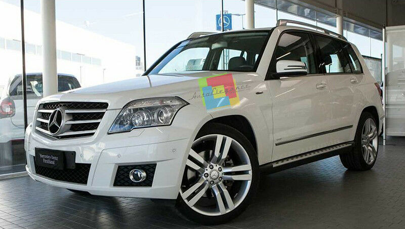 PEDANE LATERALI MERCEDES GLK X204 2008 IN POI SOTTO PORTA IN ALLUMINIO E PVC