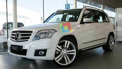 PEDANE LATERALI MERCEDES GLK X204 2008 IN POI SOTTO PORTA IN ALLUMINIO E PVC