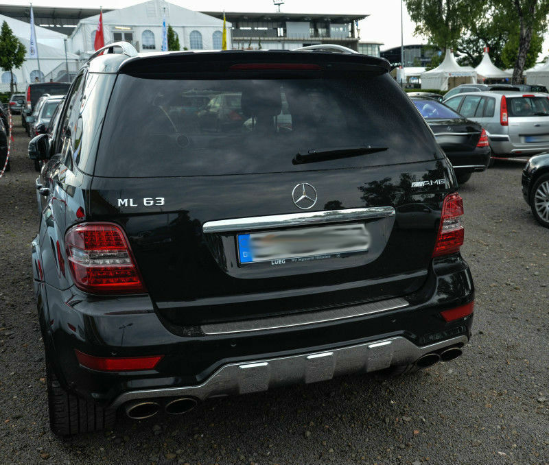REAR AMG LOOK WING MERCEDES ML W164 2005-2011 ROOF SPOILER