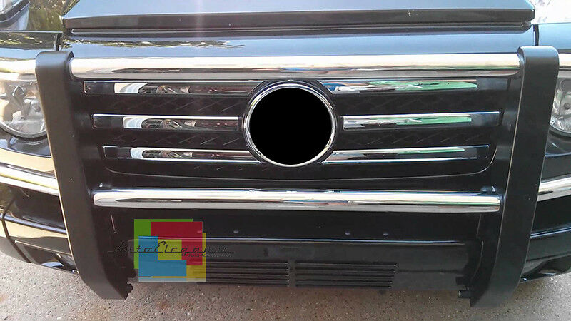 MERCEDES W463 Classe G 1990-2010 GRIGLIA ANTERIORE LOOK AMG PROFILI CROMATI .-