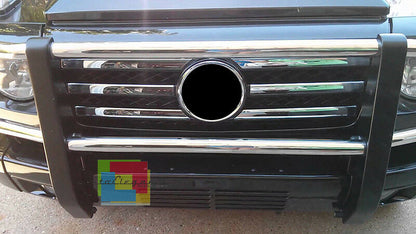 MERCEDES W463 Classe G 1990-2010 GRIGLIA ANTERIORE LOOK AMG PROFILI CROMATI .-