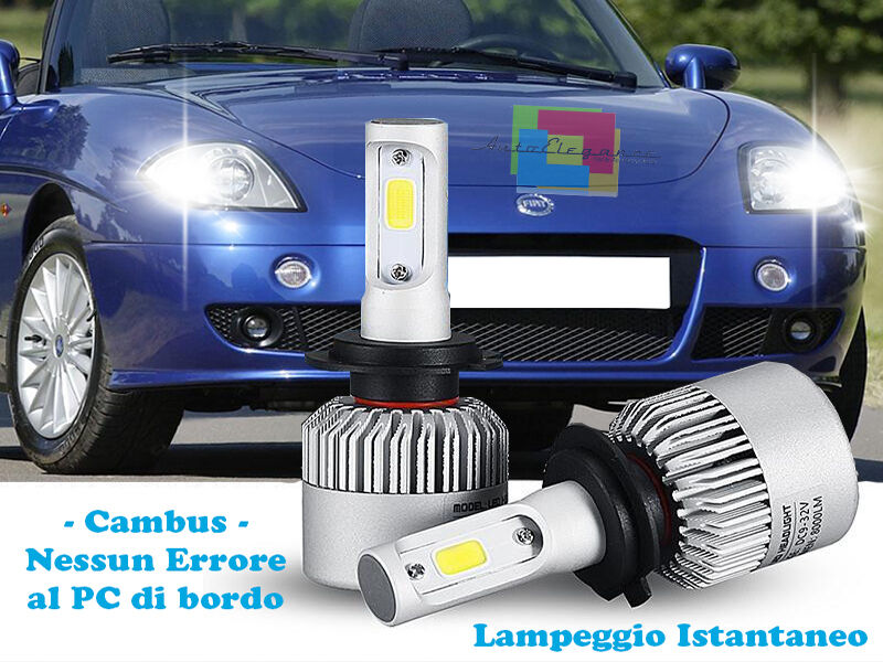 LAMPADE ANABBAGLIANTI LED FIAT BARCHETTA ISTANTANEO 6000K CREE