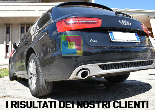 DIFFUSORE LOOK S6 S-LINE - AUDI AVANT A6 C7 4G 2011-2014 SPOILER POSTERIORE