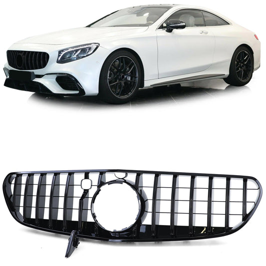 FRONT GRILLE MERCEDES S C217 A217 COUPE CABRIO 2017+ BLACK GRILLE AMG