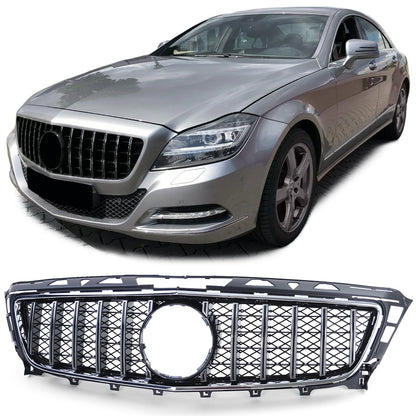 FRONT GRILLE MERCEDES CLS W218 2011-2014 CHROME MASK PANAMERICA