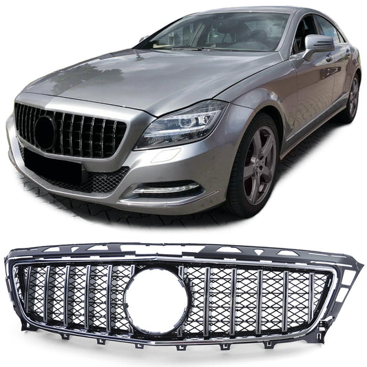 FRONT GRILLE MERCEDES CLS W218 2011-2014 CHROME MASK PANAMERICA