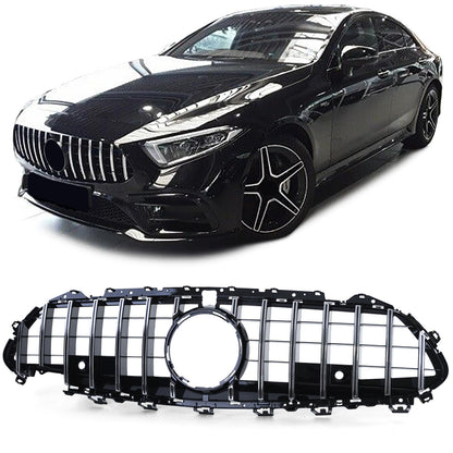 MERCEDES CLS COUPE C257 2018+ AMG LOOK FRONT GRILLE CHROME PROFILES