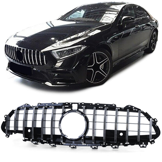 MERCEDES CLS COUPE C257 2018+ AMG LOOK FRONT GRILLE CHROME PROFILES