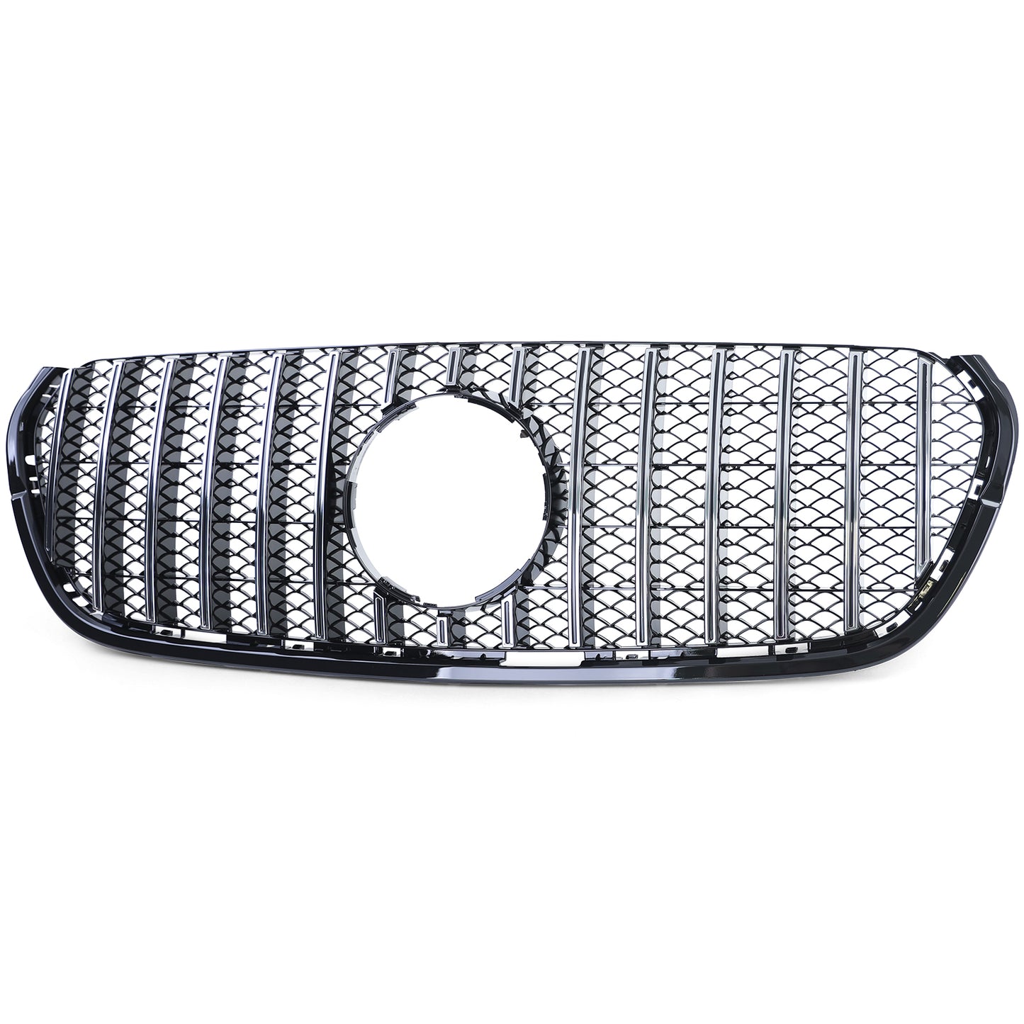 GRIGLIA ANTERIORE MERCEDES CLASSE X W470 2017-2020 MASCHERINA PROFILI SATINATI