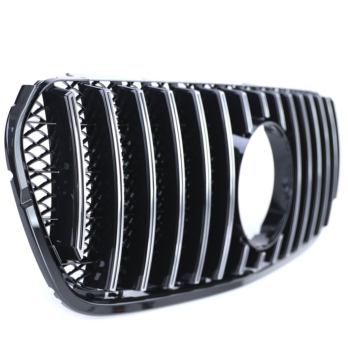 GRIGLIA ANTERIORE MERCEDES CLASSE X W470 2017-2020 MASCHERINA PROFILI SATINATI