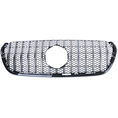 GRIGLIA ANTERIORE MERCEDES CLASSE X W470 2017-2020 MASCHERINA PROFILI SATINATI