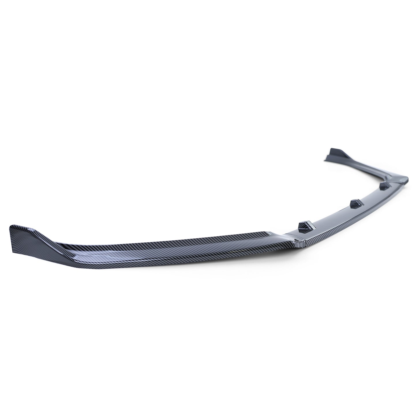 VW POLO 6C 2014-2017 FRONT BUMPER SPLASH BLADE ABS SPLITTER CARBON LOOK