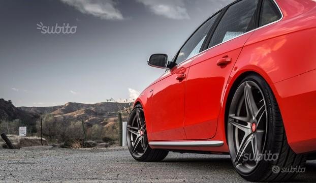 0046 AUDI A4 B8 8K AVANT BERLIN MINIGONNE LATERALI SOTTO PORTA LOOK SLINE S4 RS AUTOELEGANCERICAMBI