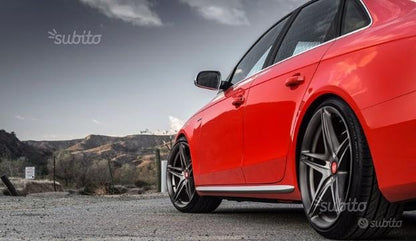0046 AUDI A4 B8 8K AVANT BERLIN MINIGONNE LATERALI SOTTO PORTA LOOK SLINE S4 RS AUTOELEGANCERICAMBI
