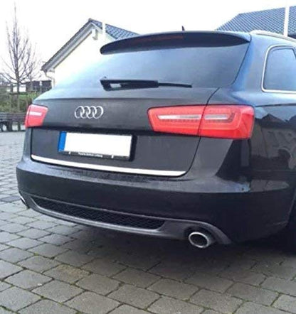 AUDI A6 C7 4G 2011-2014 DIFFUSORE LOOK S6 S-LINE SPOILER POSTERIORE GRIGIO PLATINO AUTOELEGANCERICAMBI