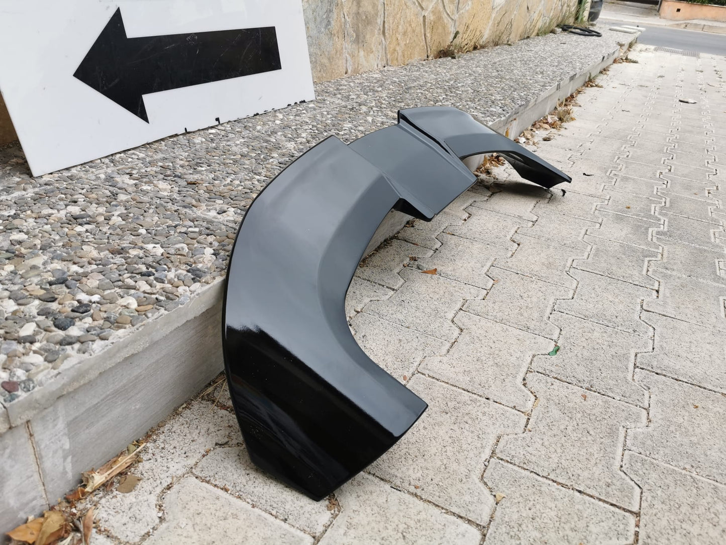 OPEL ASTRA K 2015+ ROOF SPOILER SPORT WING GLOSS BLACK ABS