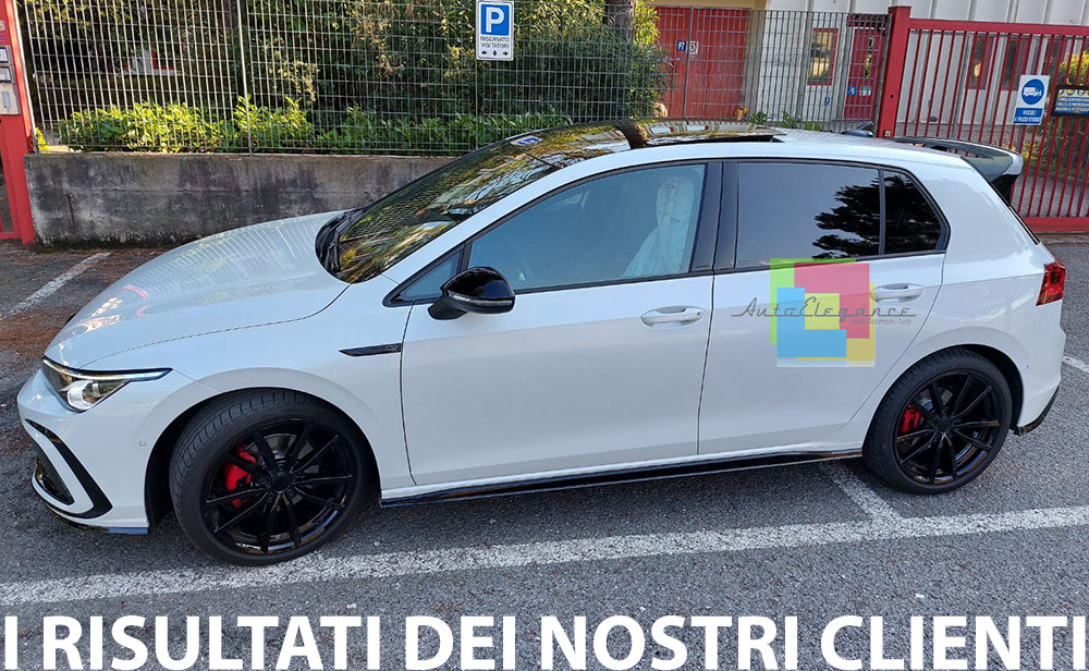 SPOILER TETTO PER VW GOLF 8 VIII 2019+ POSTERIORE LOOK RLINE NERO LUCIDO ABS