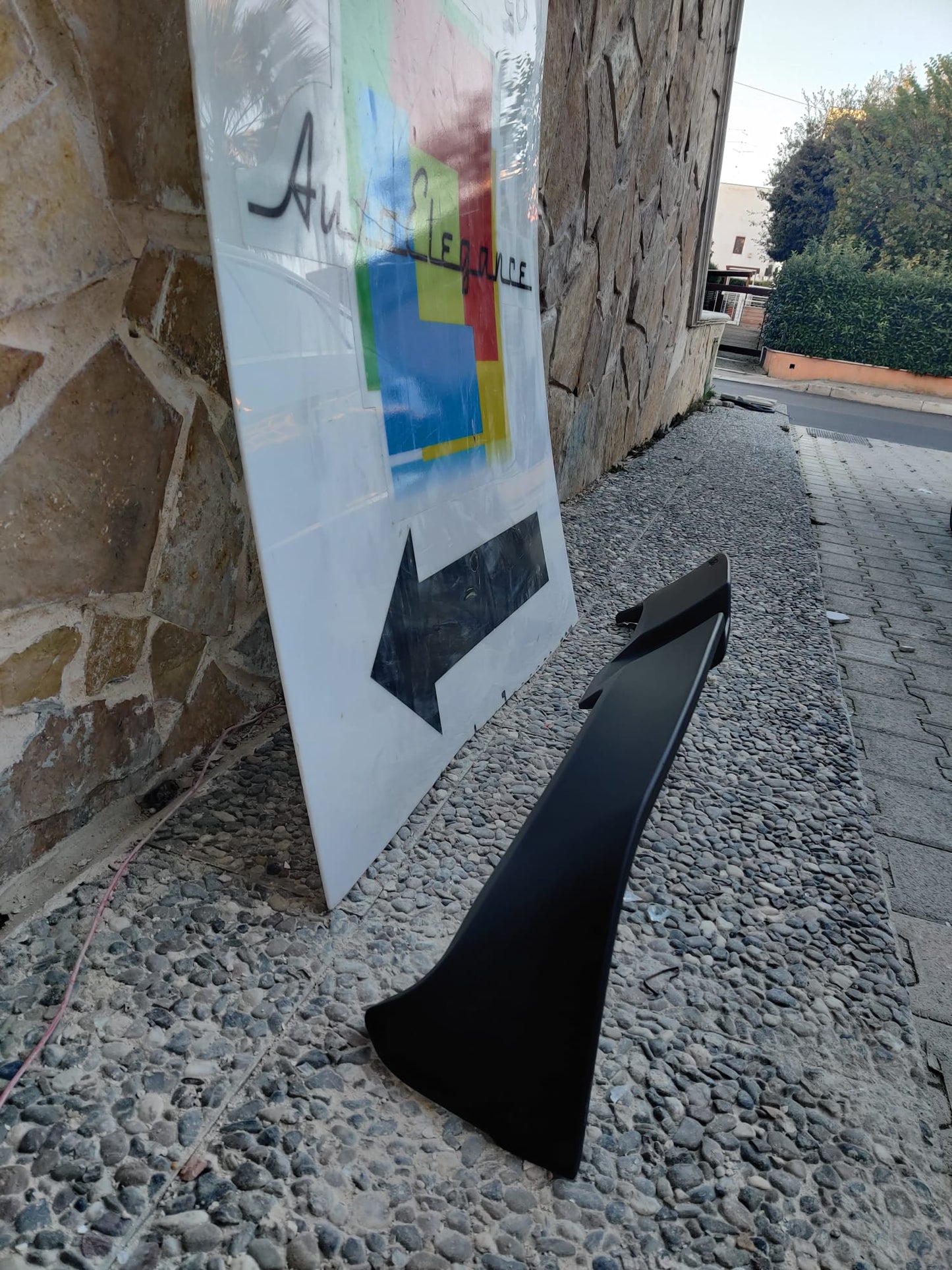 REAR ROOF SPOILER FOR VW POLO AW1 2017+ ABS MATT BLACK