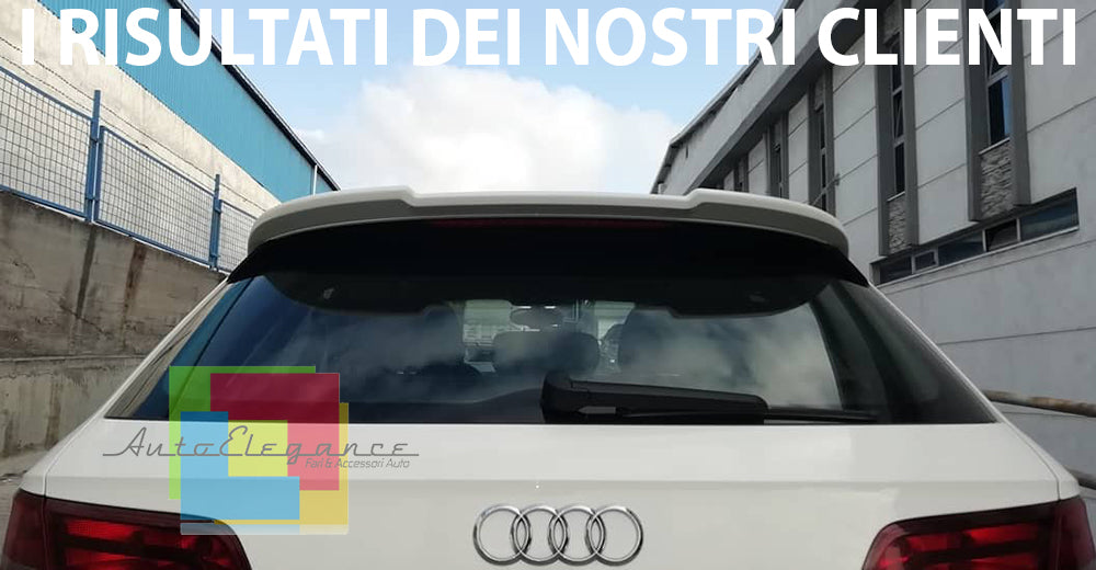 RS3 LOOK ABS PER AUDI A3 8V SPORTBACK 5 PORTE 2012+ SPOILER POSTERIORE SUL TETTO