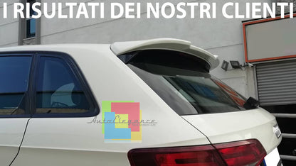 RS3 LOOK ABS PER AUDI A3 8V SPORTBACK 5 PORTE 2012+ SPOILER POSTERIORE SUL TETTO