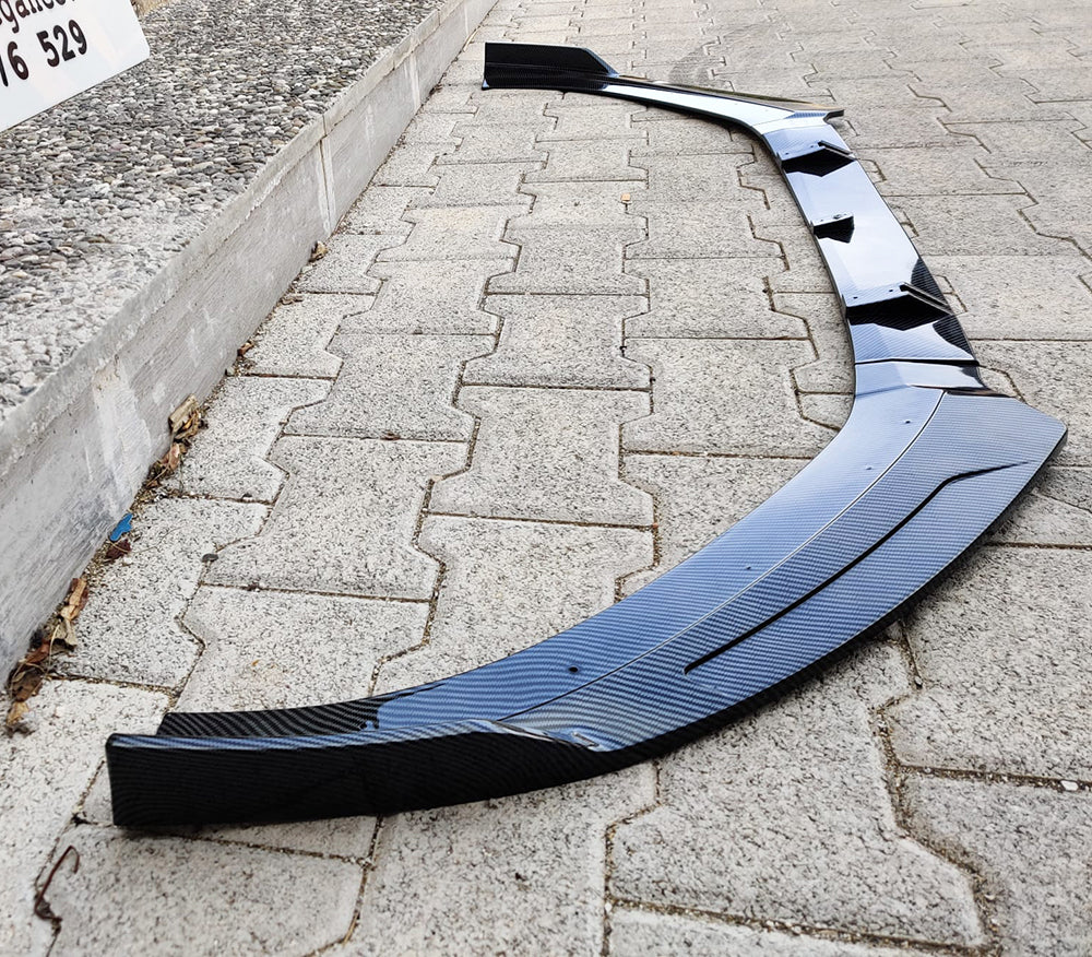 SPLITTER SOTTO PARAURTI AUDI A3 8V SLINE ABS CARBONIO LOOK SPOILER RS3