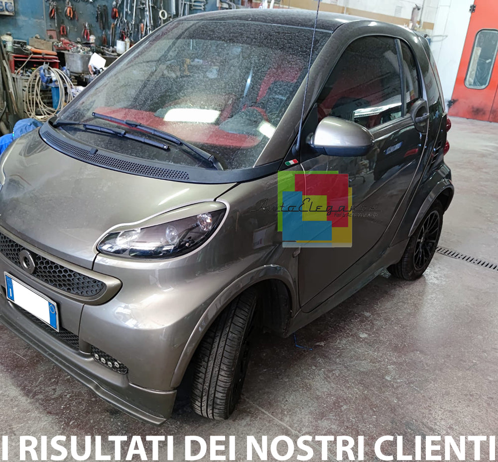 SMART FORTWO 451 SET 4 PIECES SPOILER MUDGUARDS WIDEENED IN ABS