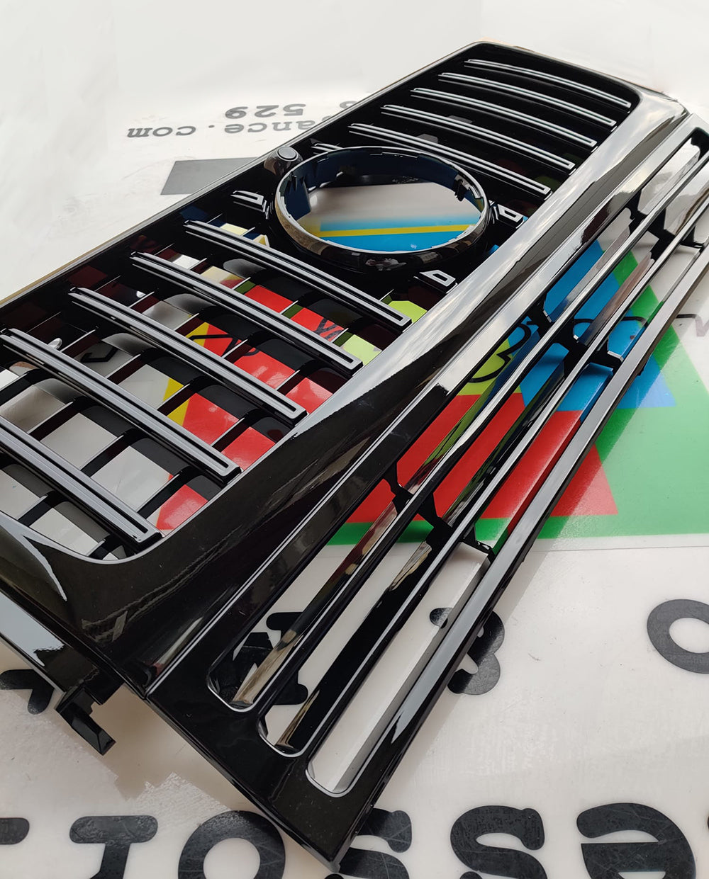 MERCEDES CLASSE G W463 1990-2014 GRIGLIA ANTERIORE AMG CALANDRA PROFILI NERI