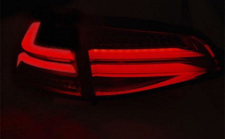 VW GOLF 7 VII FROM 2012-2017 BLACK LED REAR LIGHTS TUNING LIGHTBAR