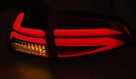VW GOLF 7 VII FROM 2012-2017 BLACK LED REAR LIGHTS TUNING LIGHTBAR