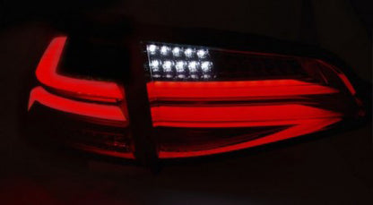 VW GOLF 7 VII FROM 2012-2017 BLACK LED REAR LIGHTS TUNING LIGHTBAR