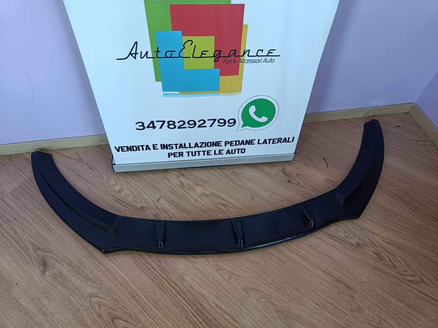 UNDER FRONT BUMPER OPEL ASTRA J GTC ABS GLOSSY BLACK SPLITTER 0205