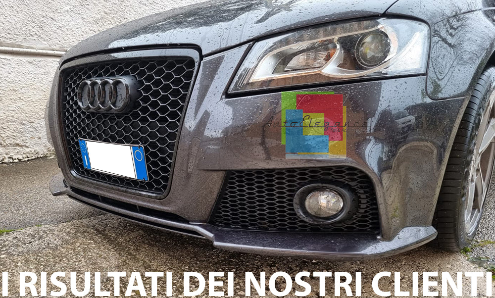 SPORT FRONT BUMPER AUDI A3 8P 2008-2013 LIFT LOOK RS3 HONEYCOMB ABS