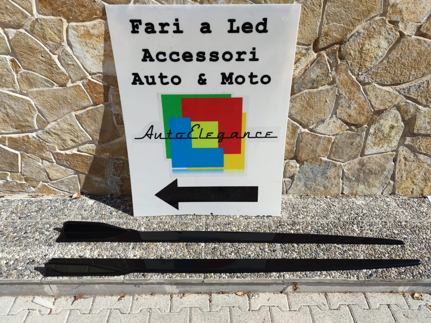 LAMA SOTTO MINIGONNE PER SEAT LEON 5F 2012-2018 SPOILER SPLITTER ABS NERO