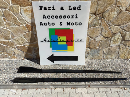 LAMA SOTTO MINIGONNE PER SEAT LEON 5F 2012-2018 SPOILER SPLITTER ABS NERO