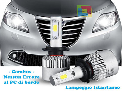 HIGH BEAM LOW BEAM LED LAMPS LANCIA YPSILON 2011+ INSTANT CREE