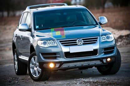 SPOILER SOTTO PARAURTI ANTERIORE LOOK SPORTIVO PER VW TOUAREG 2006-2010 LIFT .-