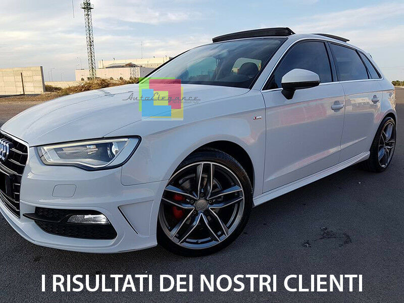 MINIGONNE LATERALI SOTTO PORTA LOOK S-LINE - AUDI A3 8V SPORTBACK 2012+ 5 PORTE