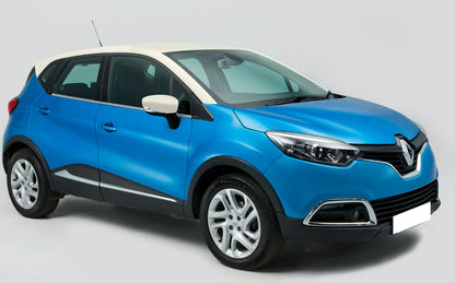 MODANATURE ADESIVE RENAULT CAPTUR CORNICI FINESTRINI CROMATE ACCIAIO INOX .