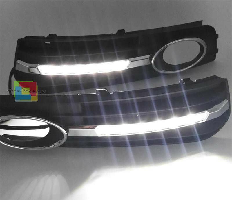 AUDI A4 B8 8K 2007-2012 AVANT BERLINA GRIGLIE FENDINEBBIA LUCI DIURNE LED 6000K AUTOELEGANCERICAMBI