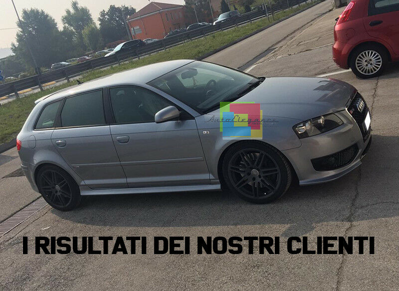 MINIGONNE LATERALI AUDI A3 8P 2005-2012 SPORTBACK LOOK S-LINE S3 .-. SOTTO PORTA