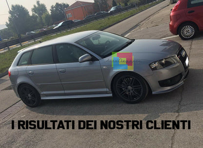 MINIGONNE LATERALI AUDI A3 8P 2005-2012 SPORTBACK LOOK S-LINE S3 .-. SOTTO PORTA