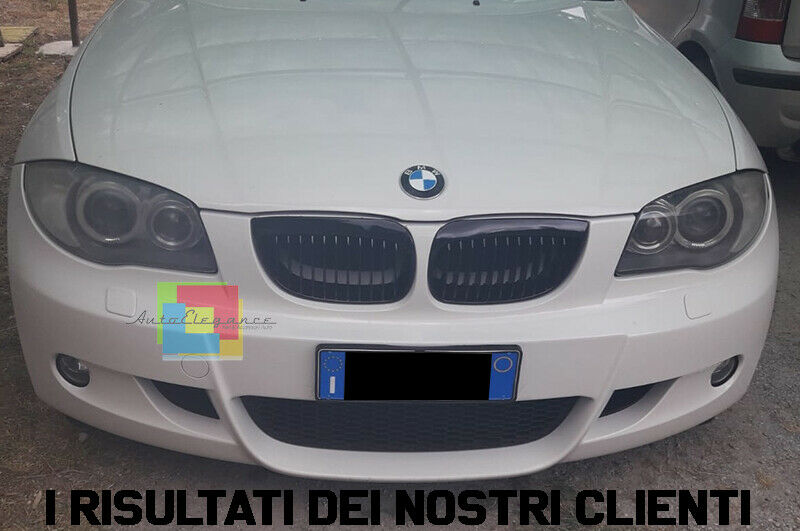 CALANDRA NERA GRIGLIA ANTERIORE NERA BMW SERIE 1 E87 E81 2004-2007 LOOK M AUTOELEGANCERICAMBI