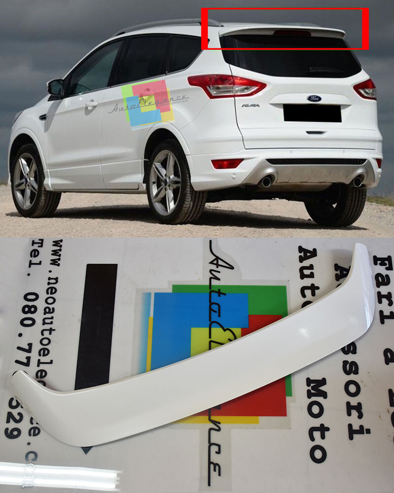 SPOILER POSTERIORE TETTO GIA' VERNICIATO BIANCO - FORD KUGA 2012-2015 ALETTONE